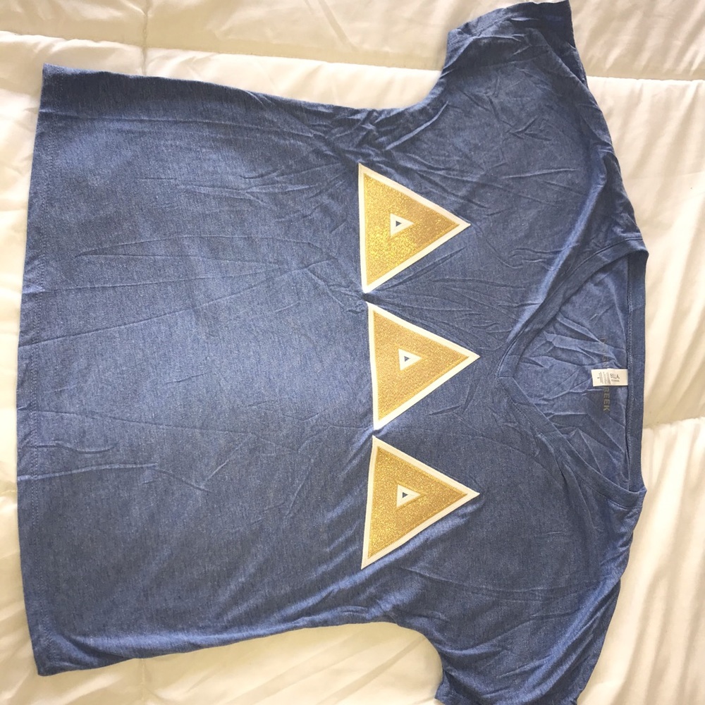 Tri delta letters t shirt
